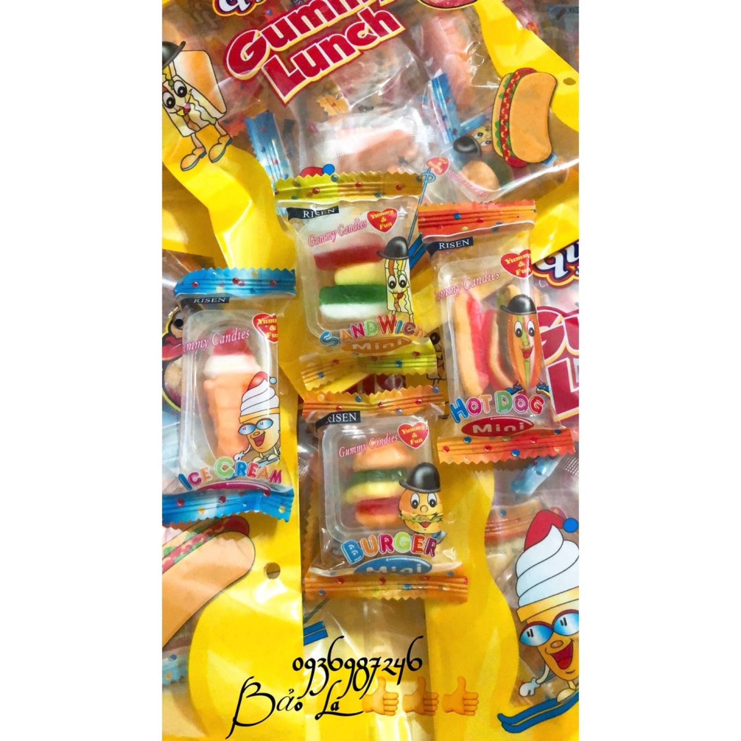 Kẹo Dẻo Risen Gummy Lunch Hương Trái Cây