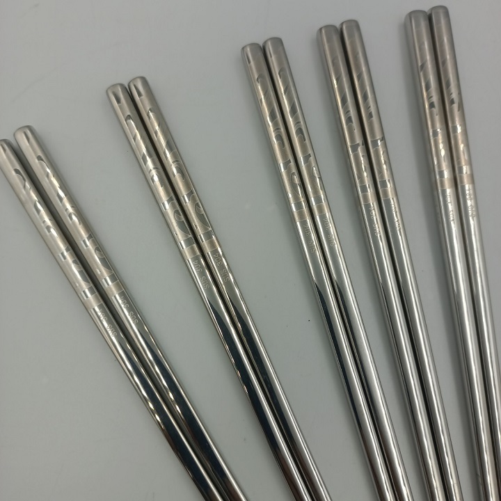 Set 5 Đôi Đũa Inox SUS 304 Đặc Ruột Cao cấp