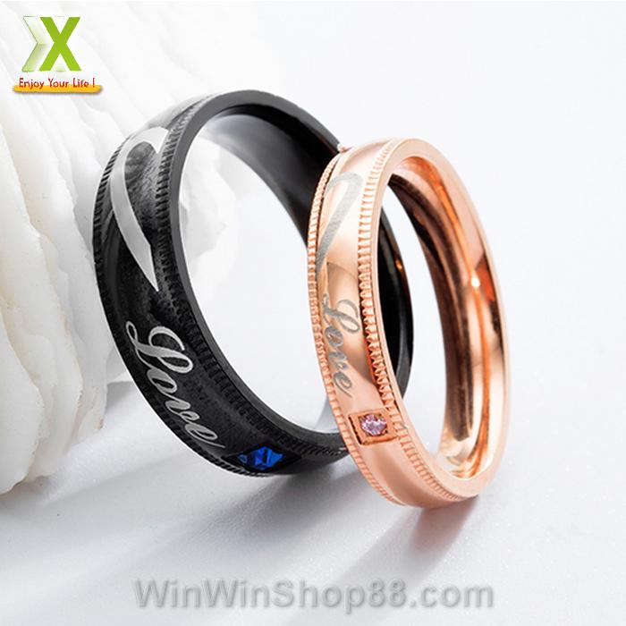 [FREESHIP MAX 15K][HCM]Nhẫn cặp tình nhân Love NC237
