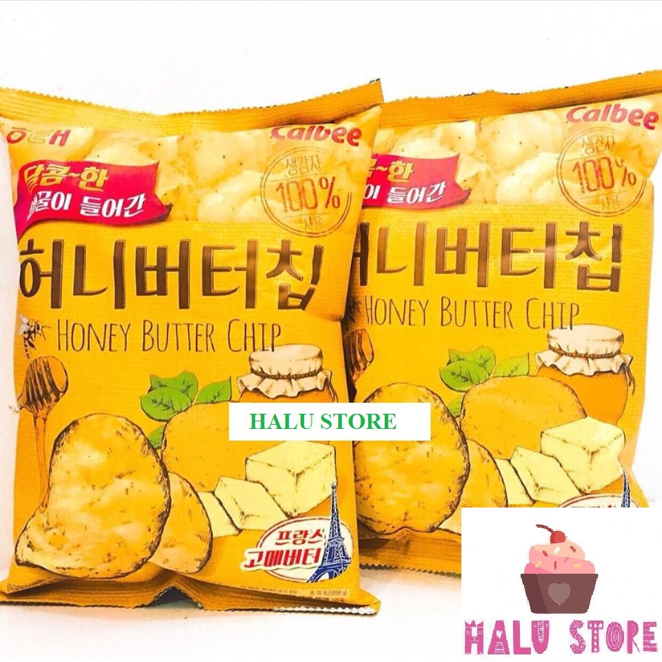 HOT Combo 5 gói Snack khoai tây bơ mật ong Calbee - Hàn Quốc