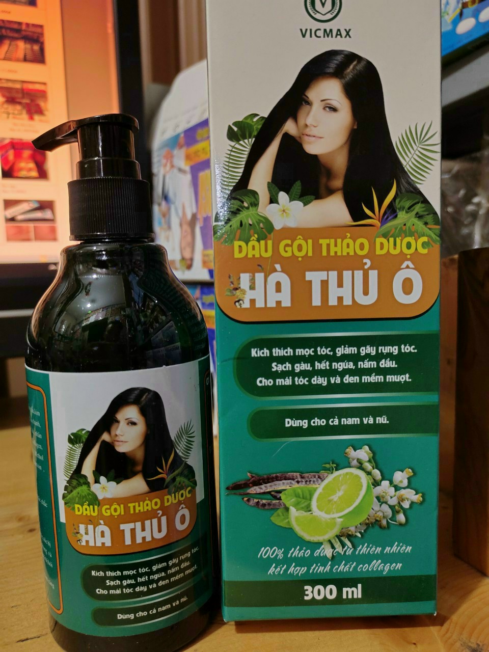 Dầu gội thảo dược hà thủ ô 300ml
