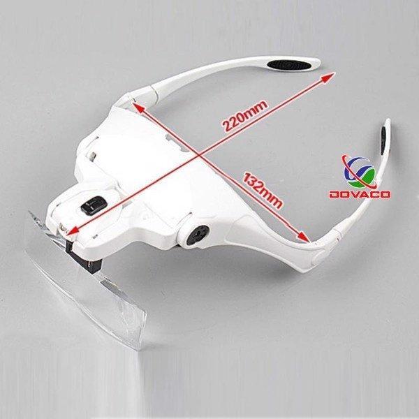 Kính lúp đeo mắt có  2 đèn V5 cao cấp DOVA