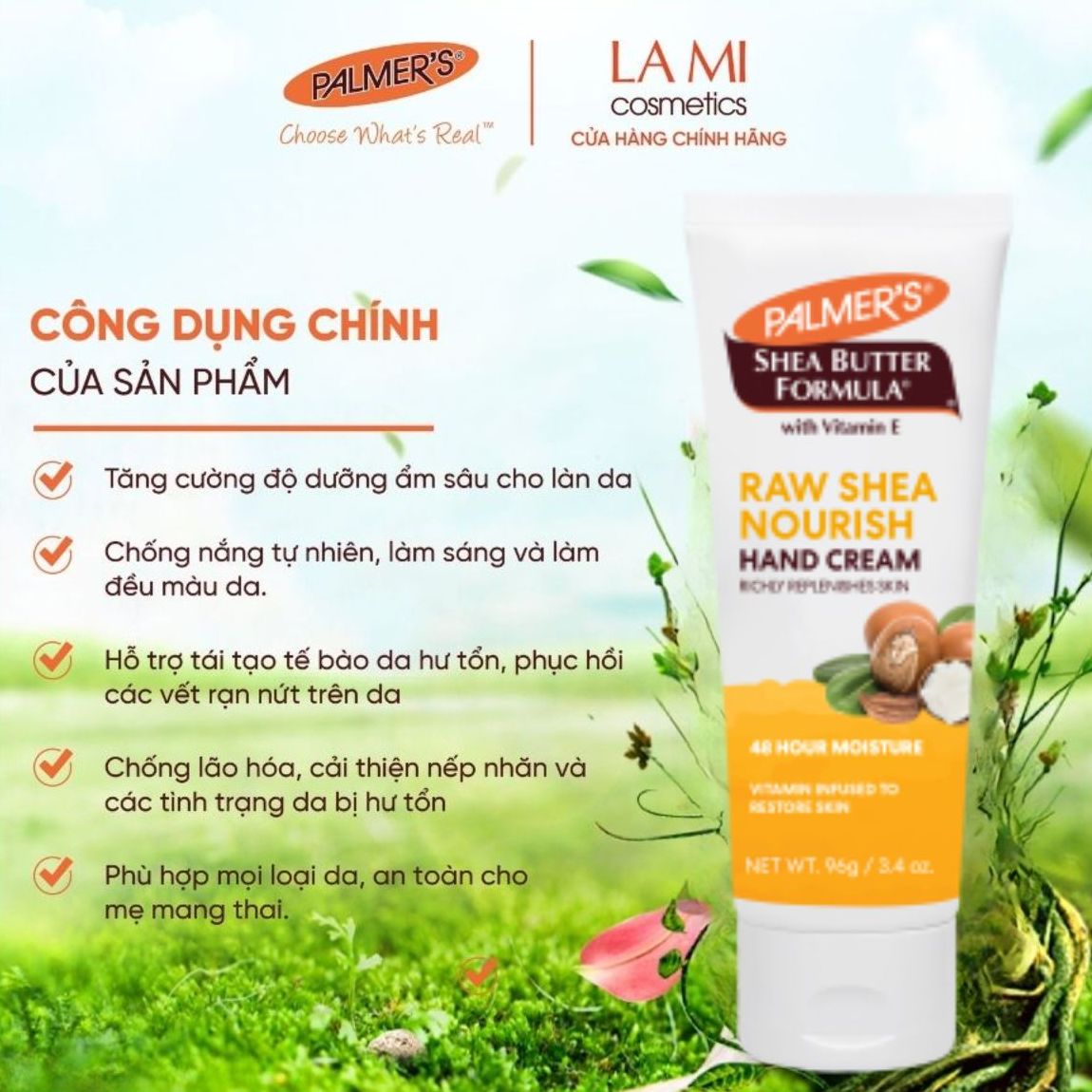 Kem dưỡng da tay giữ ẩm Bơ Hạt Mỡ Palmer's