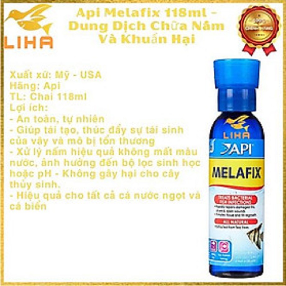 API MELAFIX ( XỬ LÍ NẤM VÀ KHUẨN HẠI ) cho cá nhập khẩu mỹ