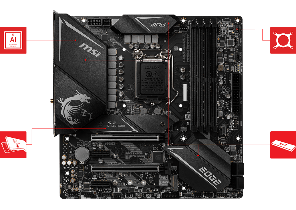 MAINBOARD MSI MPG Z490M GAMING EDGE WIFI