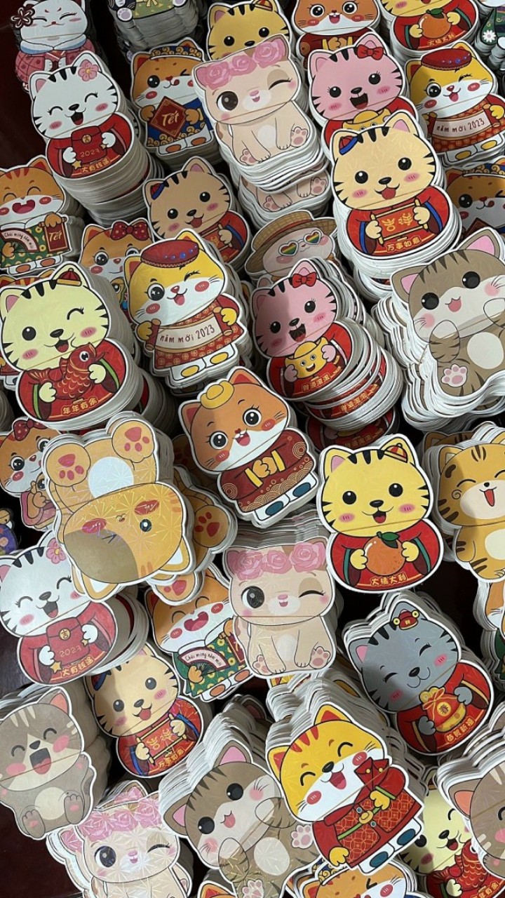 Combo 50 bao lì xì chibi phản quang siêu đáng iu giá bao tốt