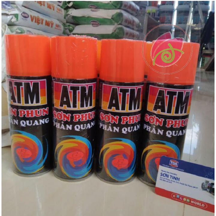 Sơn xịt phản quang ATM mảu đỏ F2