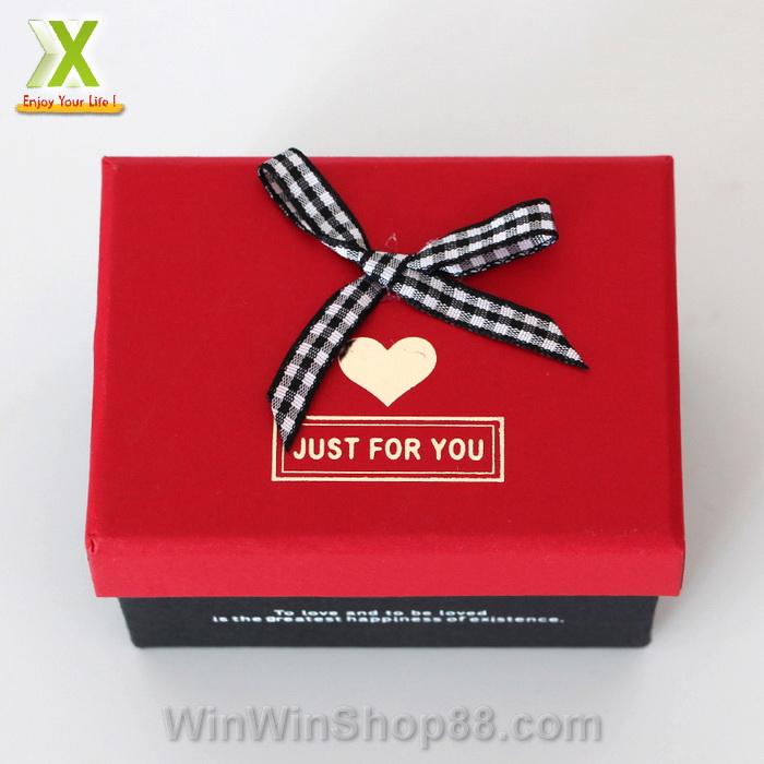 [HCM SHIP NHANH]Hộp quà chữ nhật Just For You (Đựng son)