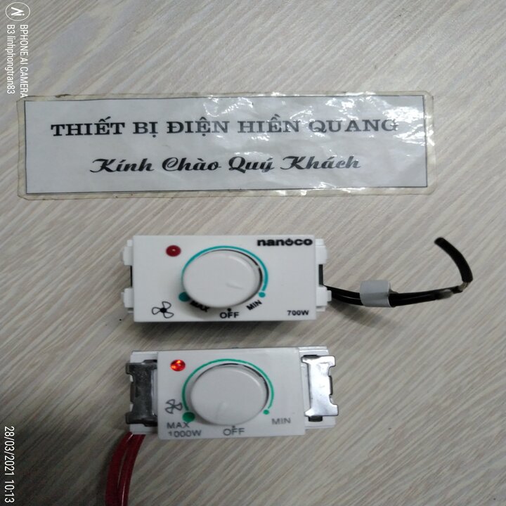 Chiết áp quạt trần lắp mặt Panasonic