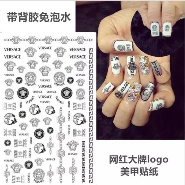 Set 5 miếng Sticker các thương hiệu nổi tiếng