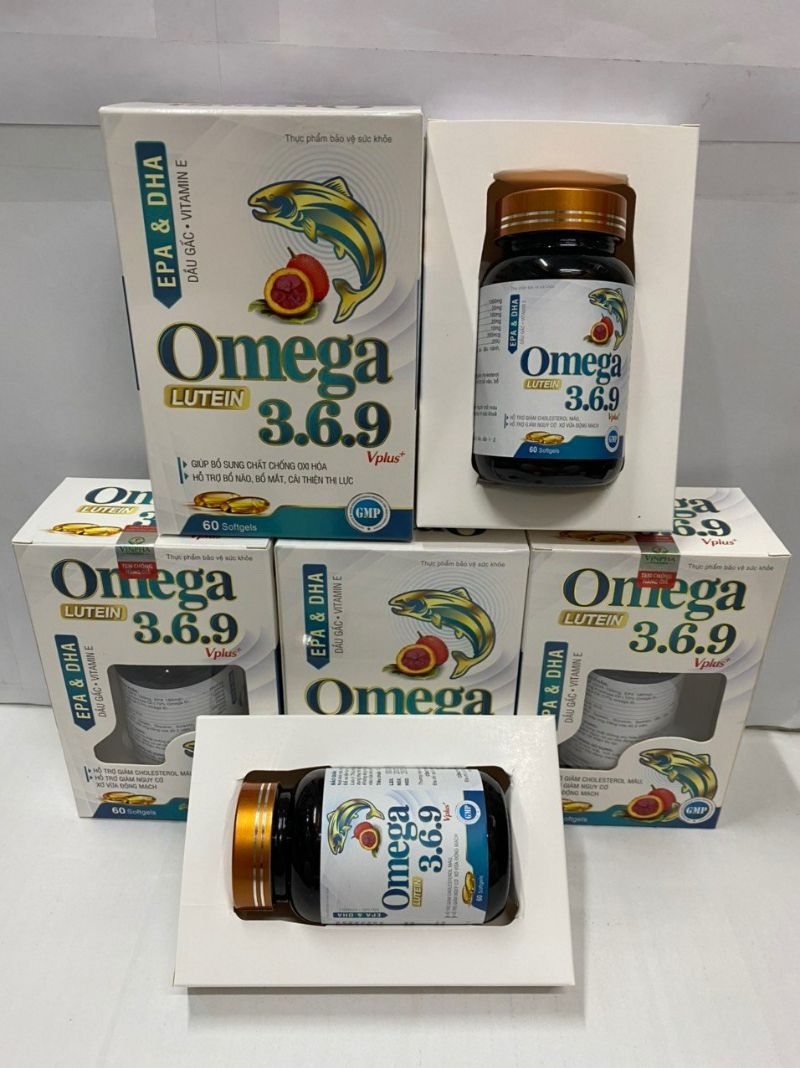 Omega 3,6,9 vplus+ lutein hộp 60 viên