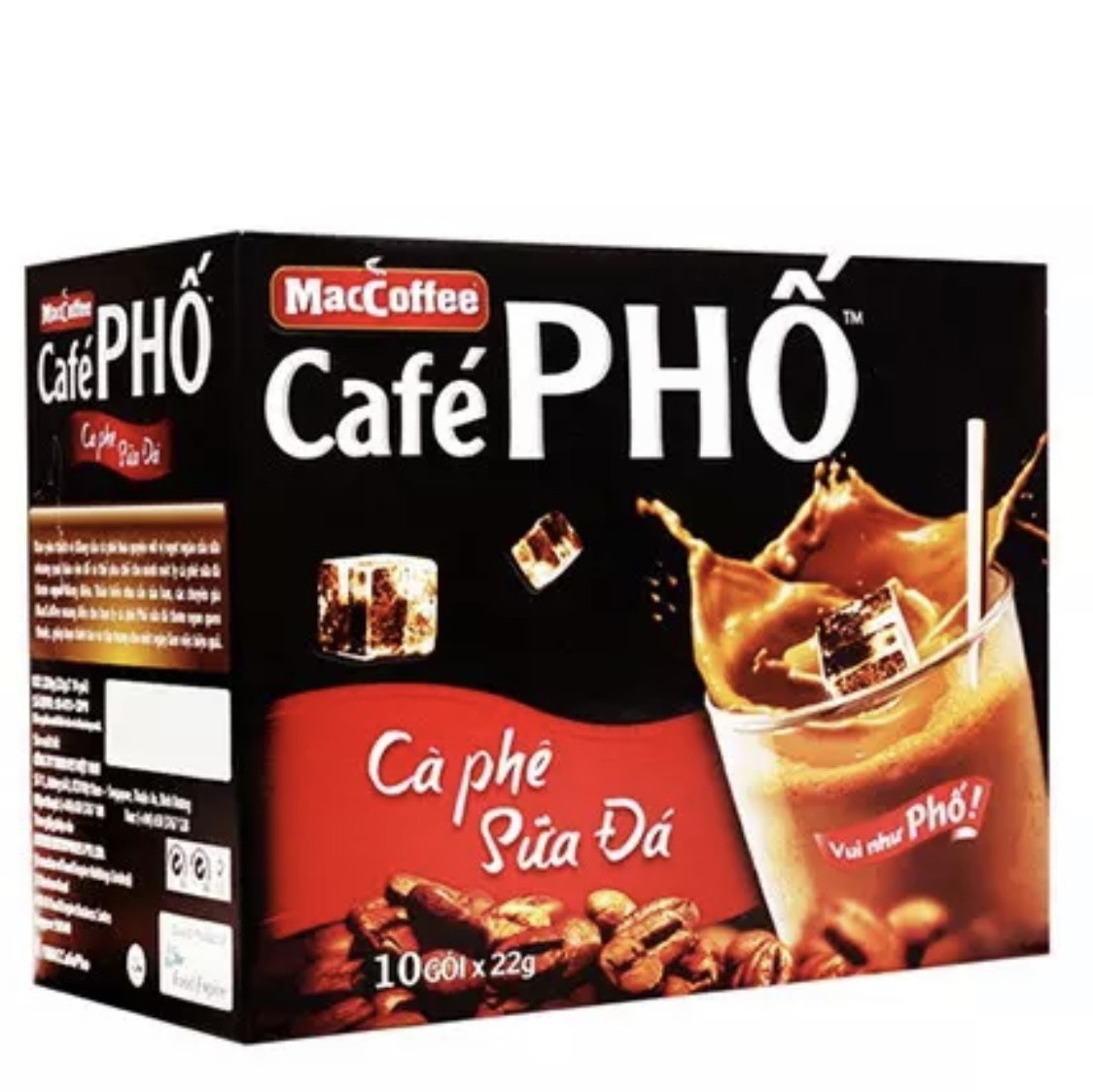 [HCM] Cafe Phố cà phê sữa hoà tan 240g[10 gói x24g]