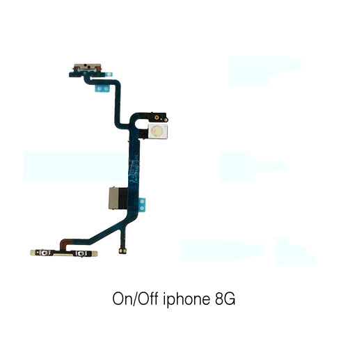 DÂY CÁP NGUỒN (ON/OFF) + ÂM LƯỢNG (VOLUM) IPHONE 8 / IPHONE 8G (ZIN MÁY)