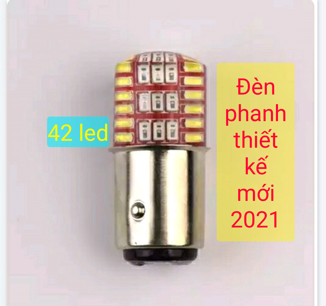 Bóng đèn phanh 42 led sáng trắng chớp đỏ mới