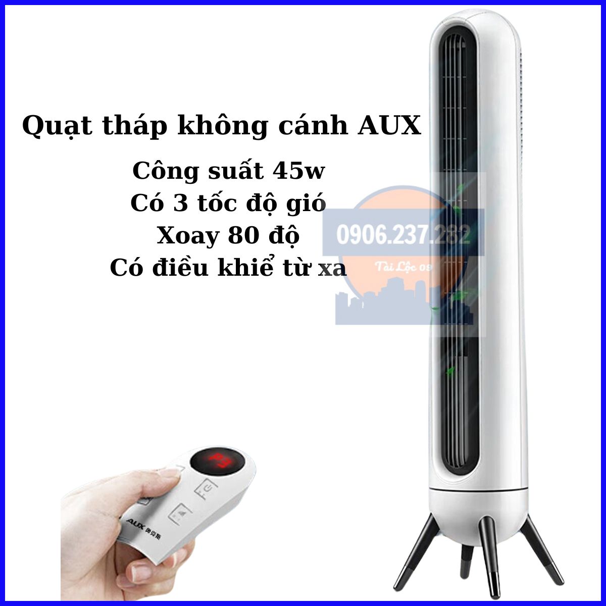 Quạt điều hòa không cánh AUX làm mát bằng hơi nước - Quạt tháp hơi nước , quạt tháp không cánh, quạt đá điều hòa, quạt điều hòa hơi nước