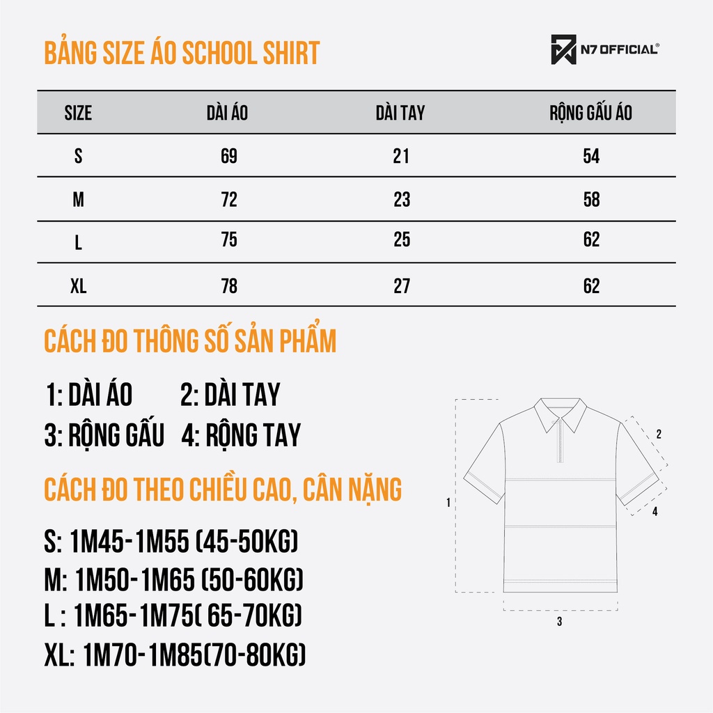 Áo Thun Polo N7 Newseven Minimalism V3 / Black