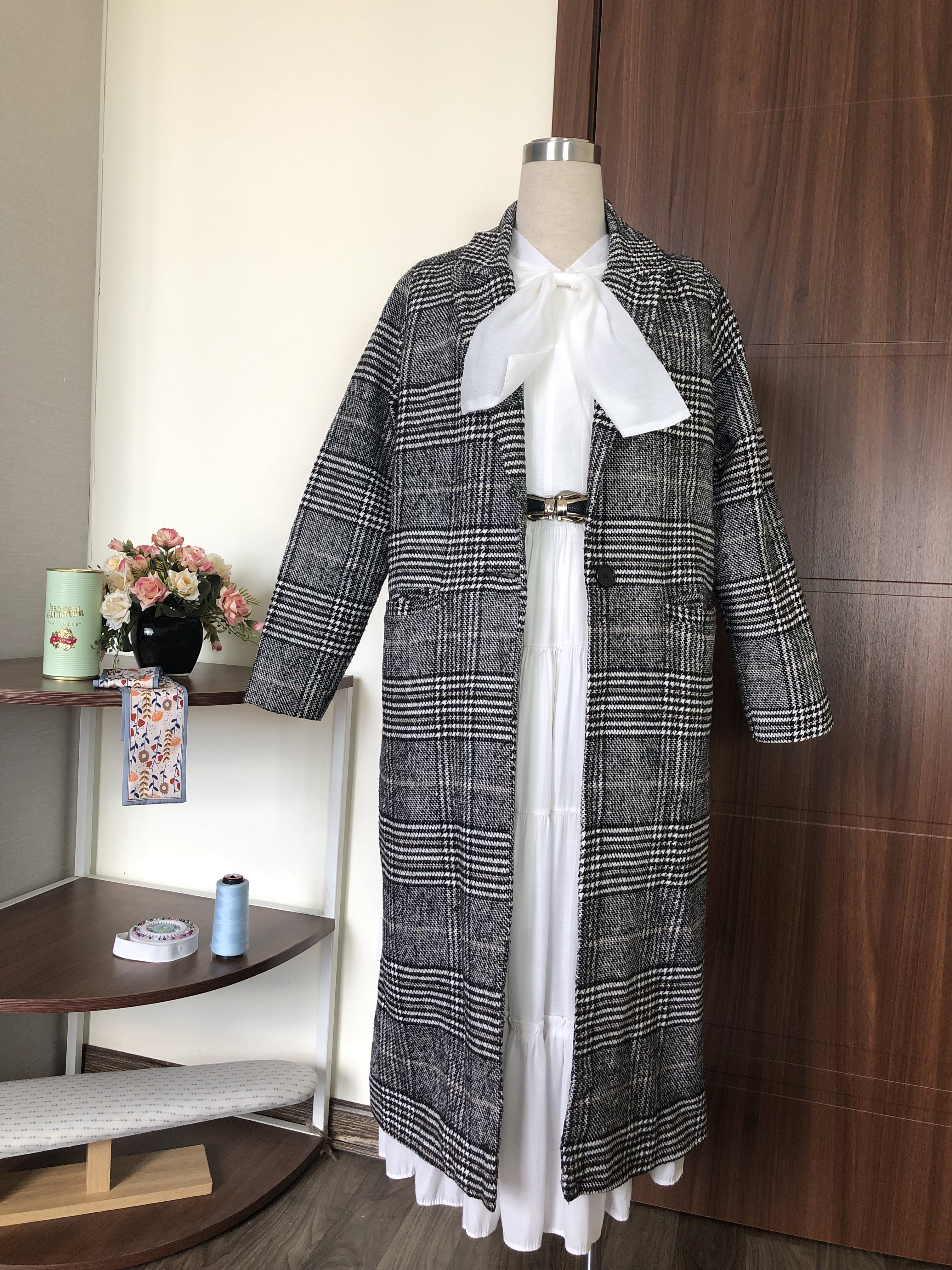 [2Hand] Áo dạ 2 lớp dáng dài cao cấp