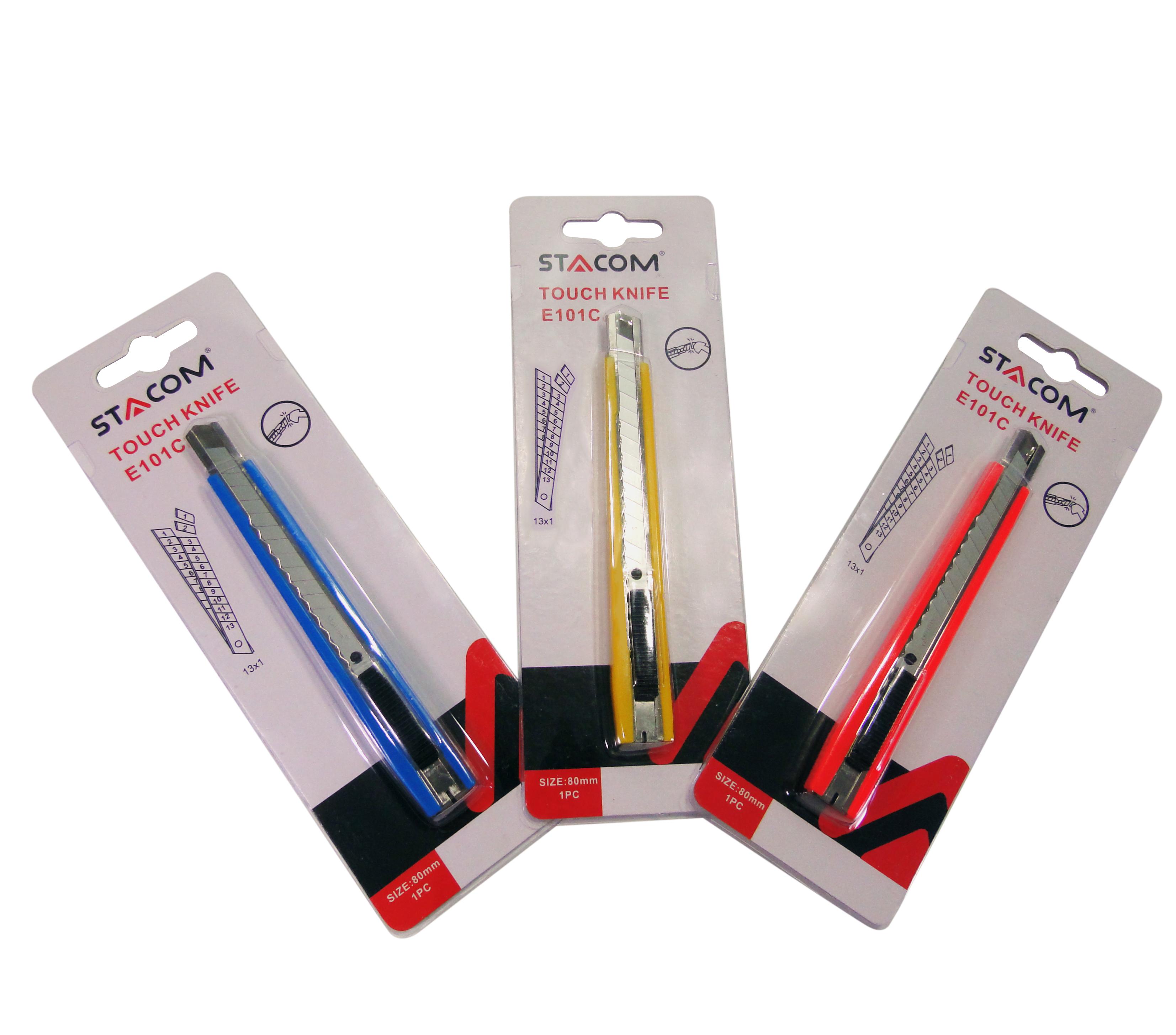 Dao Rọc Giấy Văn Phòng STACOM Lưỡi Cỡ Nhỏ - E101C - Nhỏ Gọn