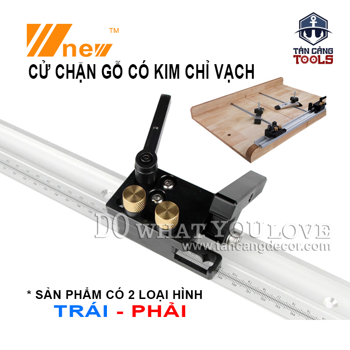 Bộ Cử Chặn Gỗ Wnew Có Kim Chỉ Vạch