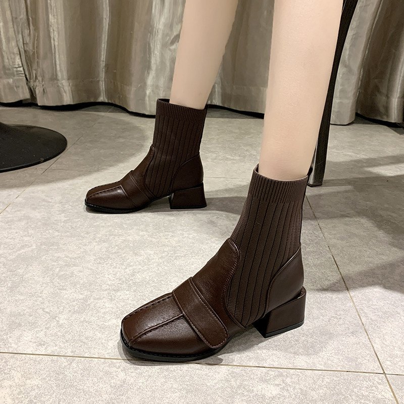 Giày bốt/ boots da lót lông ấm áp đế cao 3cm siêu nhẹ cực xinh