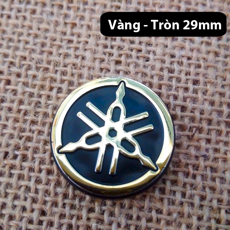 Tem Tròn YAMAHA dán mặt nạ và đuôi xe đường kính 2,9cm
