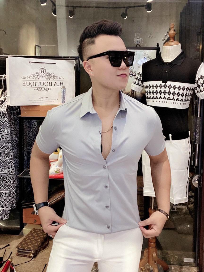 Áo sơ mi nam from kiểu dáng Hàn Quốc , siêu chất siêu đẹp