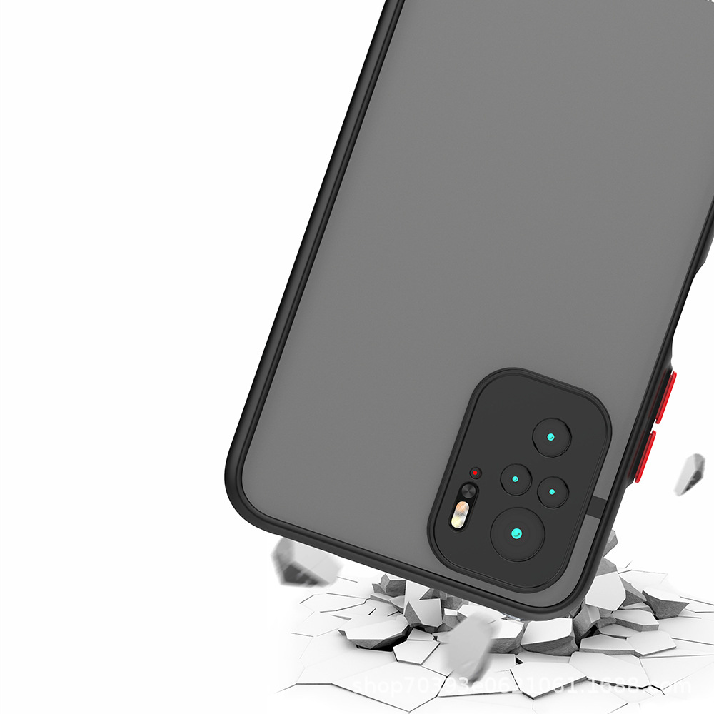 Ốp lưng Redmi Note 11 Pro Note 11s Note 7 Note 8 Note 9  Pro Note 9s Note 10 10s 9T 9A Mi 11 Lite 5G đen nhám [Basic]