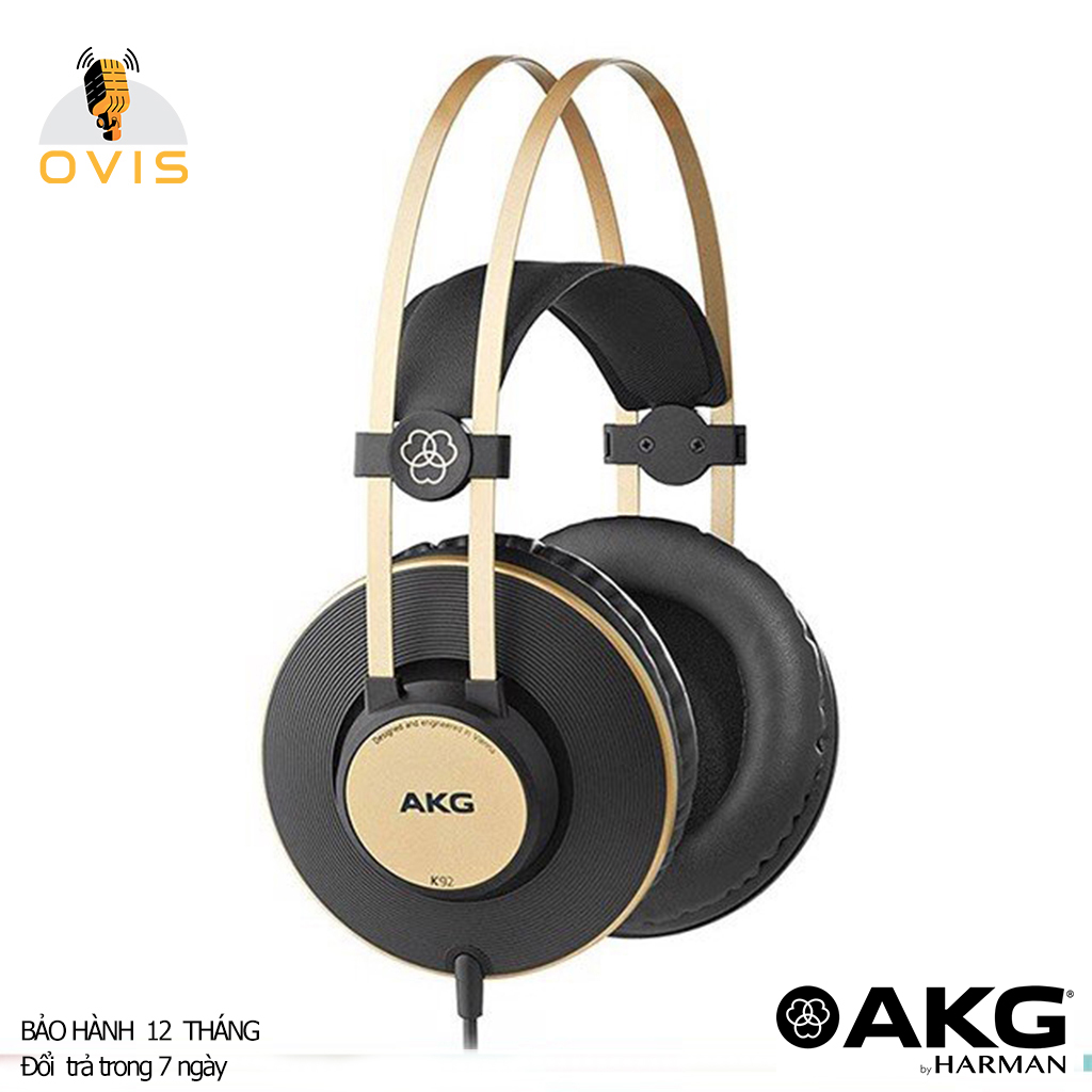 Tai nghe kiểm âm akg k92 vành siêu lớn, chống ồn closed-back