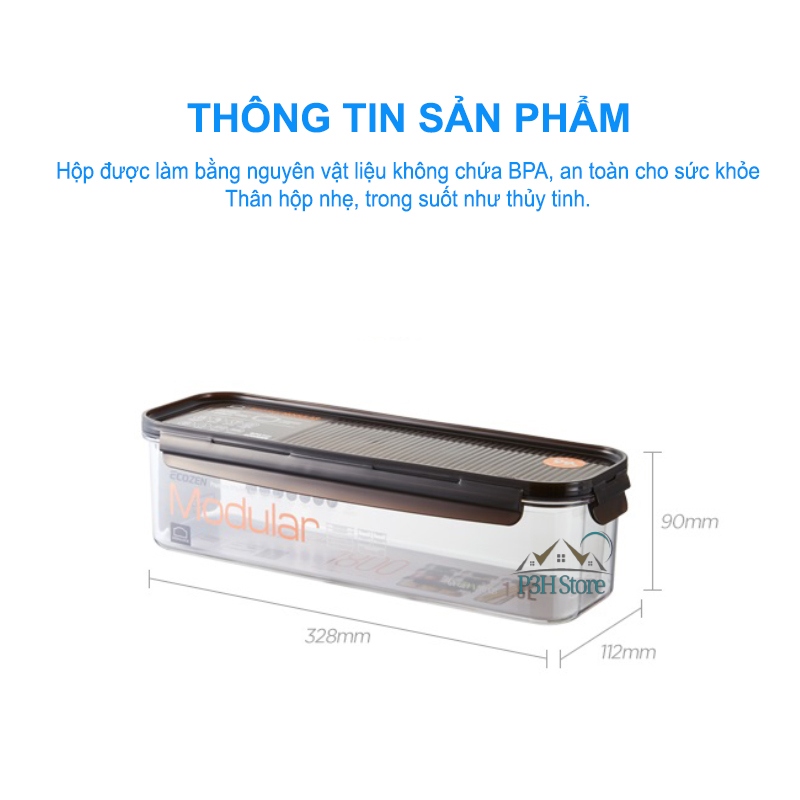 Hộp bảo quản thực phẩm Lock&Lock Bisfree Modular dung tích 1.8L LBF410
