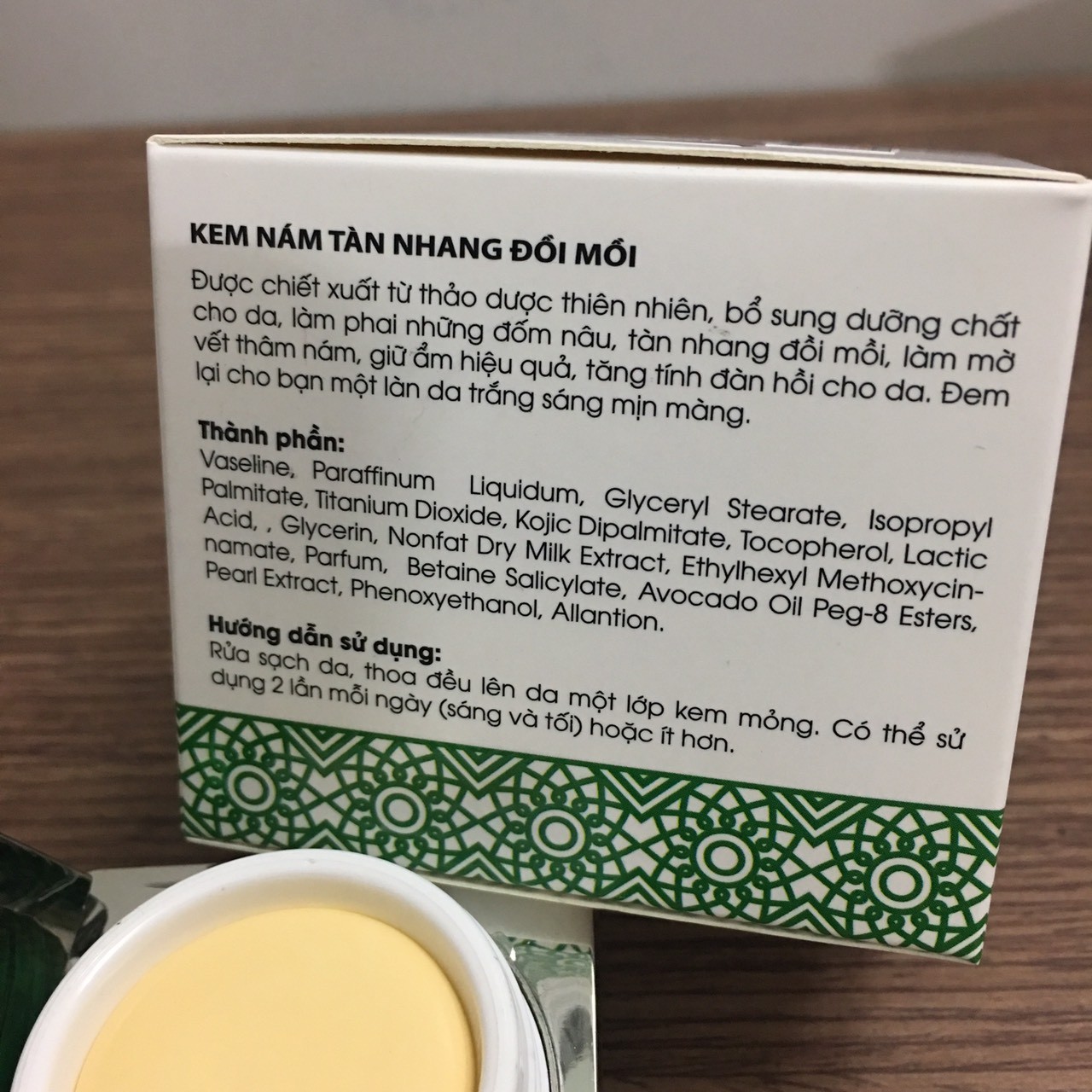 Kem nám tàn nhang đồi mồi 15g Bamila