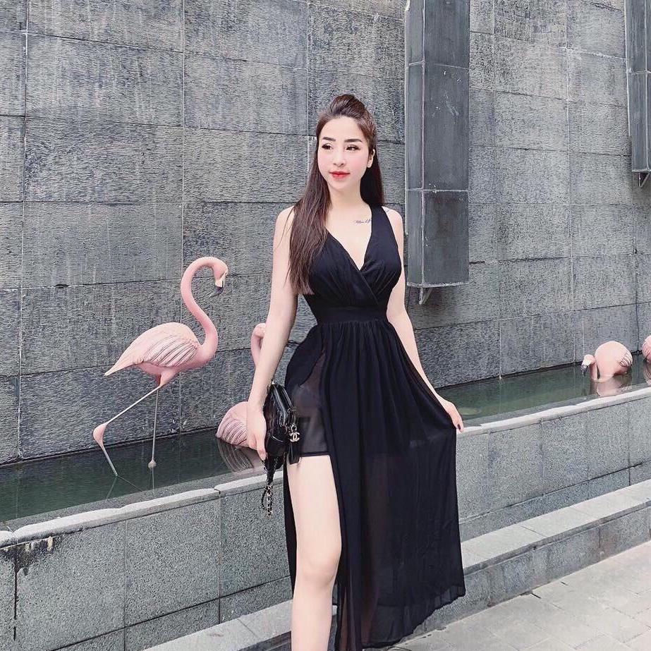 đầm MAXI cổ tim siêu hót
