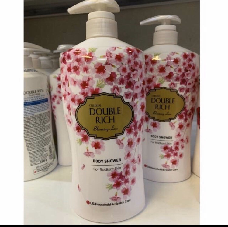 🍀🍀🍀 Sữa tắm Double Rich 800g hoa anh đào,hoa Iris, Hương Hoa Hồng 🍀🍀🍀 giữ hương lâu , mùi thơm dễ chịu 🍀🍀🍀🍀