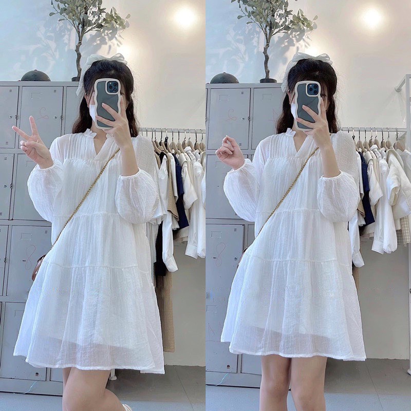 ❤️ Rony Dress - chiếc váy babydoll dáng dài thắt nơ siêu yêu, freesize lên  tới 65kg, váy có dây buọ... | Instagram