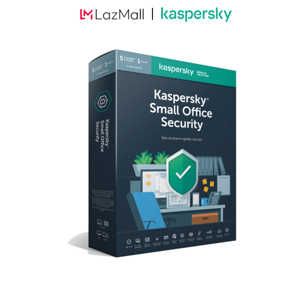 Bảng giá BOX Phần mềm diệt virus Kaspersky Small Office Security 5 PCs + 5 Mobile + 1 File Server KSOS5U- Hàng chính hãng Phong Vũ