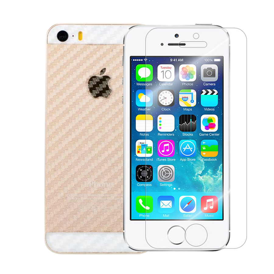 Miếng dán mặt sau vân carbon full viền cho các dòng iPhone
