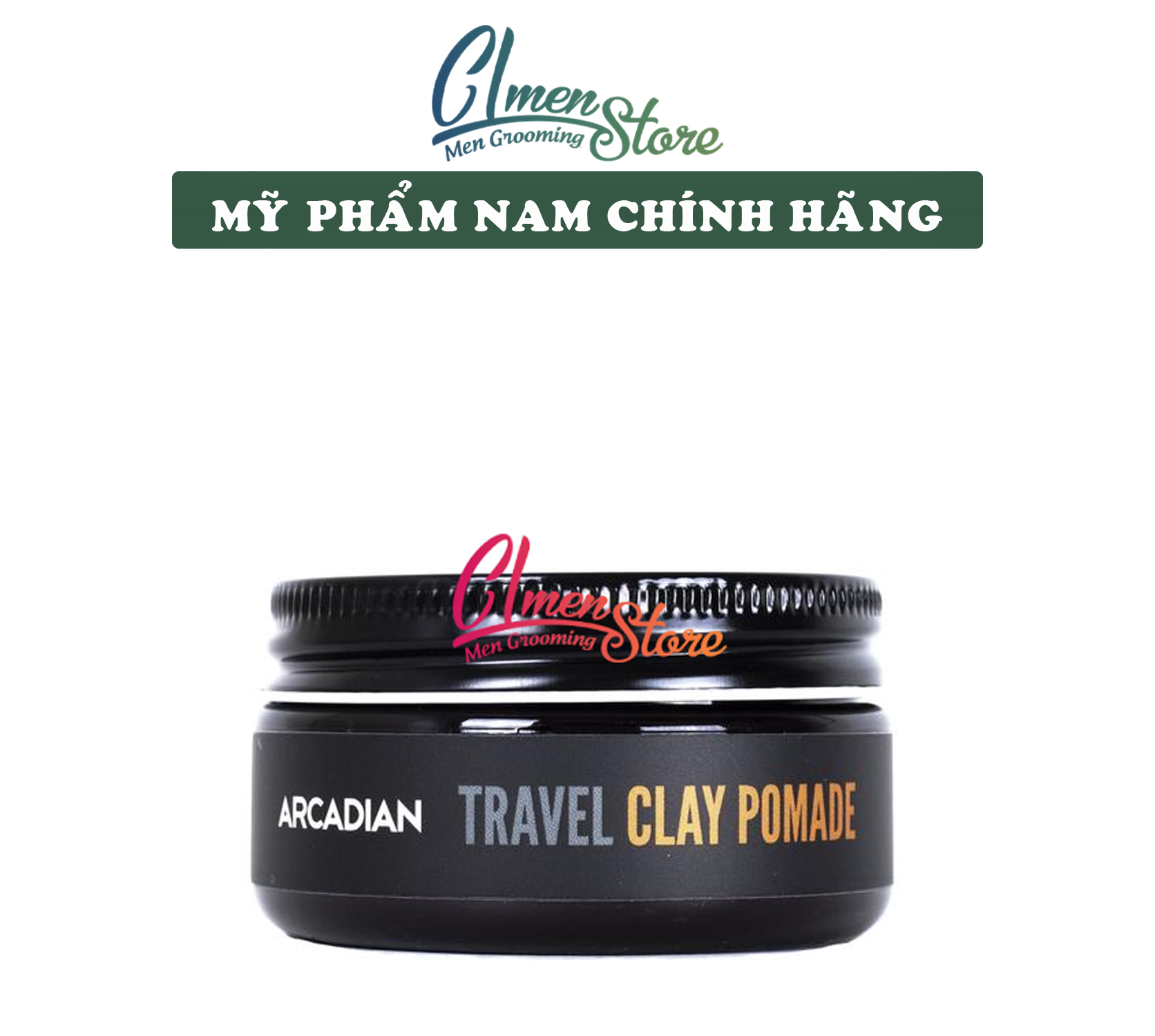 Sáp vuốt tóc Arcadian Clay Pomade | Full size & Travel size
