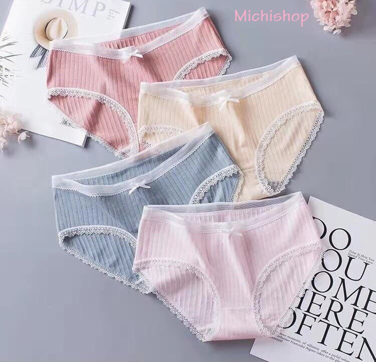 ( BÁN SỈ) 10 QUẦN LÓT COTTON TĂM CAO CẤP M001 (43-60KG)
