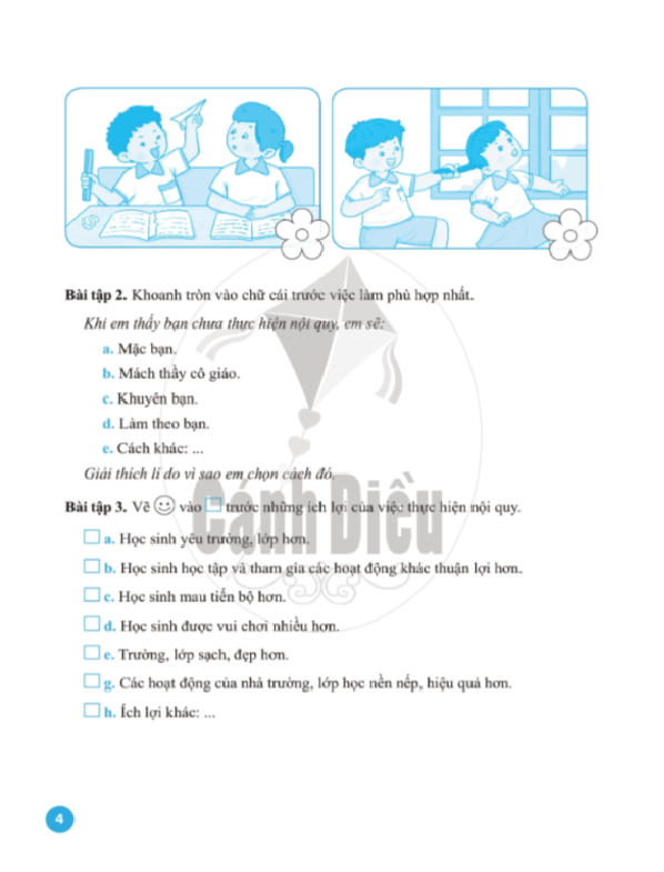 Vở Bài Tập Đạo Đức lớp 1 - Cánh Diều