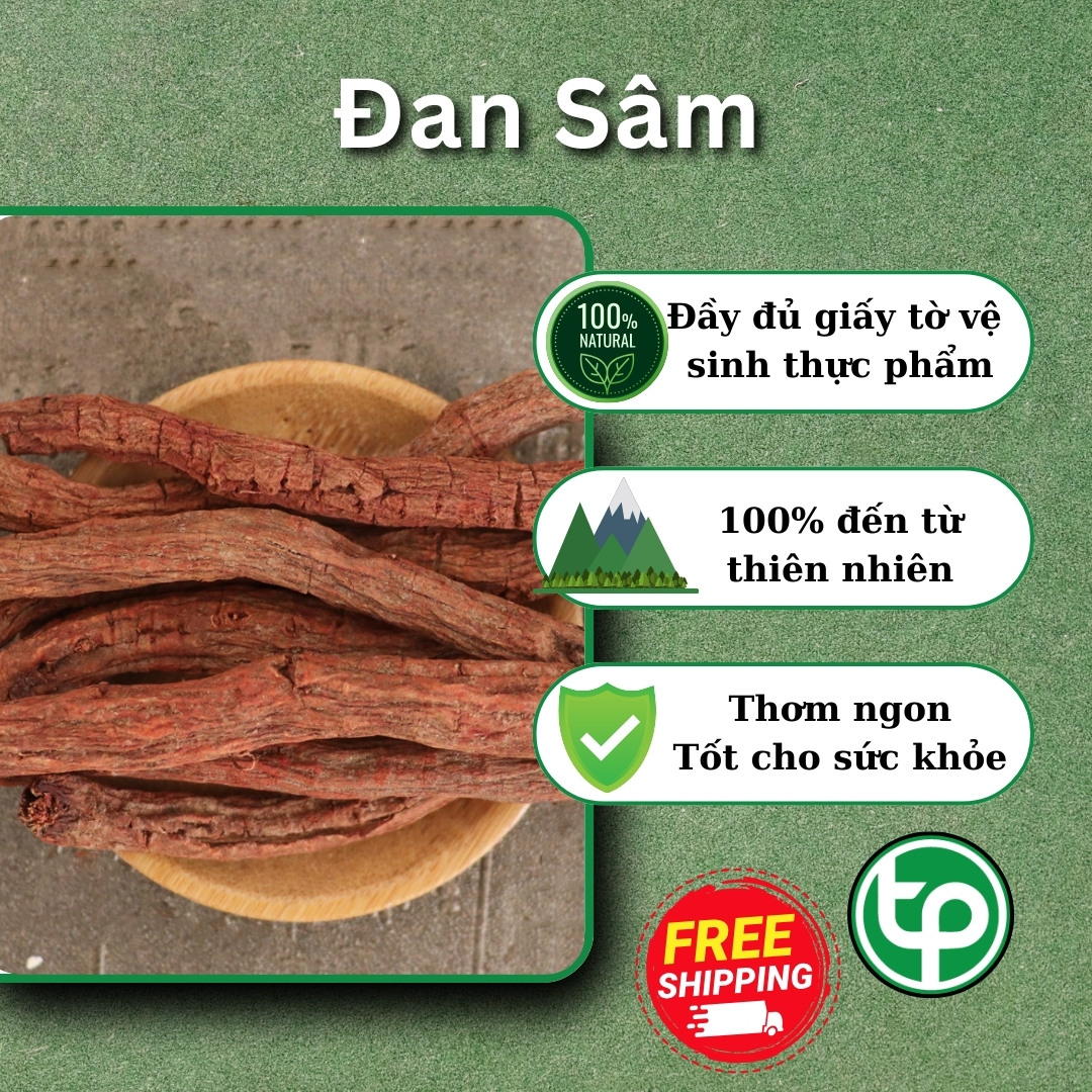 [Hàng mới về] Đan sâm sấy khô 500g - Tấn phát - Hàng công ty chất lượng cao