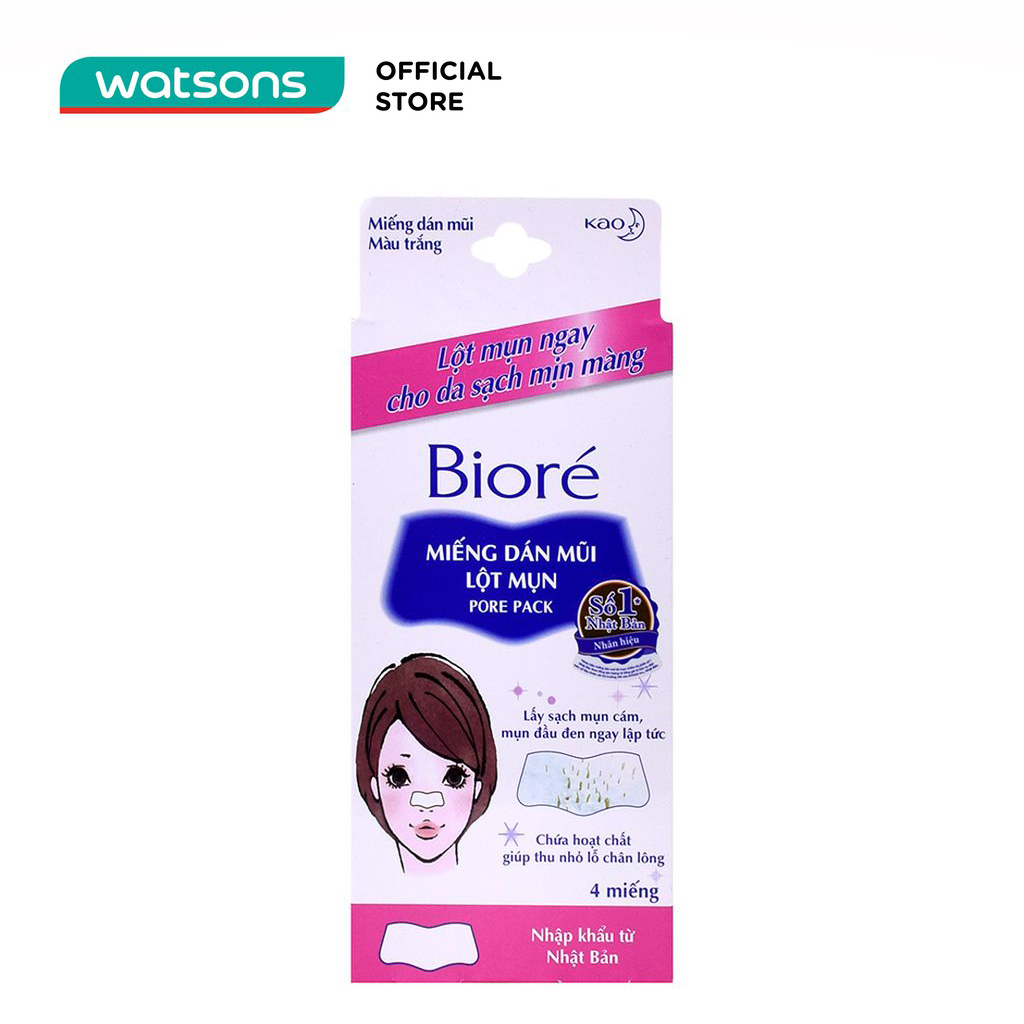 Miếng Dán Mũi Lột Mụn Biore 4 Miếng