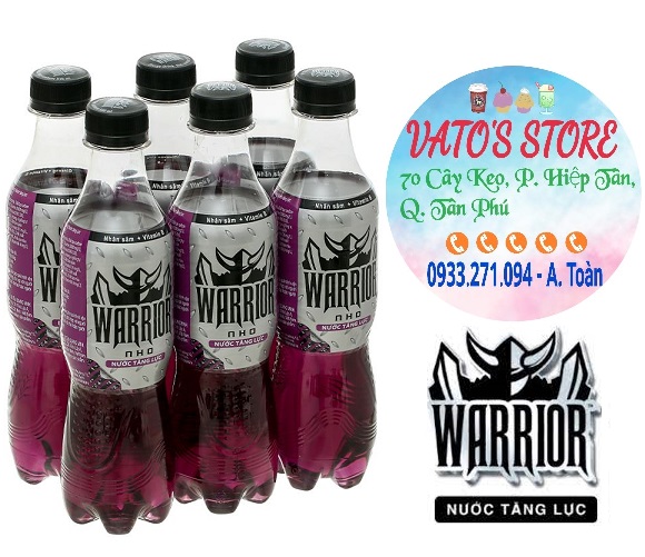Warrior Energy Drink Grape Flavor 330ml Bottle