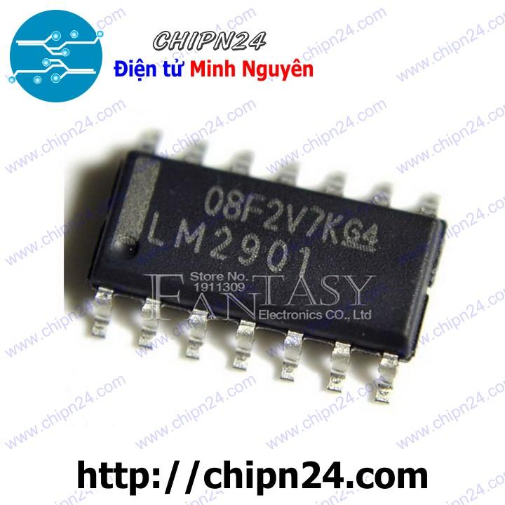 [2 con] (SOP) IC Dán LM2901 SOP-14 (SMD) (LM2901DR 2901)