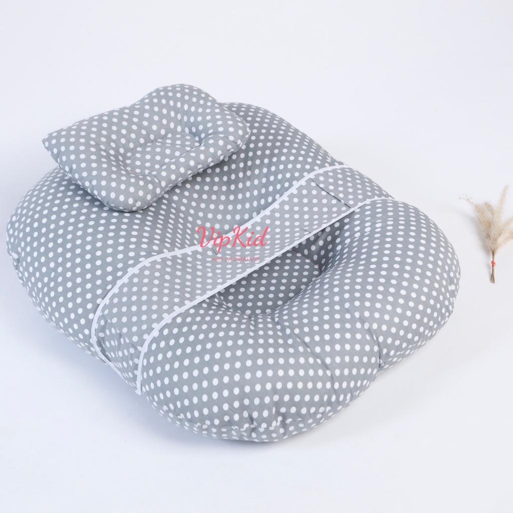 Gối chống trào ngược cho bé Carekids, đệm ngủ chống trào ngược cho bé (Tặng gối lõm chống bẹp đầu) - Vipkid