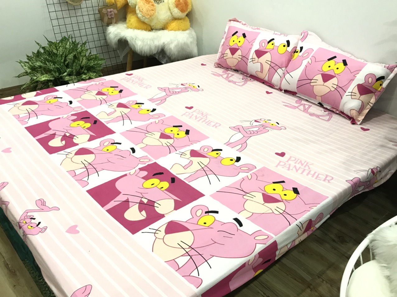 Set Ga Gối 3 Món (Gồm 1 Ga bo chun + 2 Vỏ Gối Nằm) SGG P25