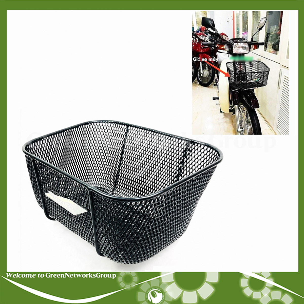 Rổ xe trước Honda Dream Super Dream  Cub82 Greennetworks
