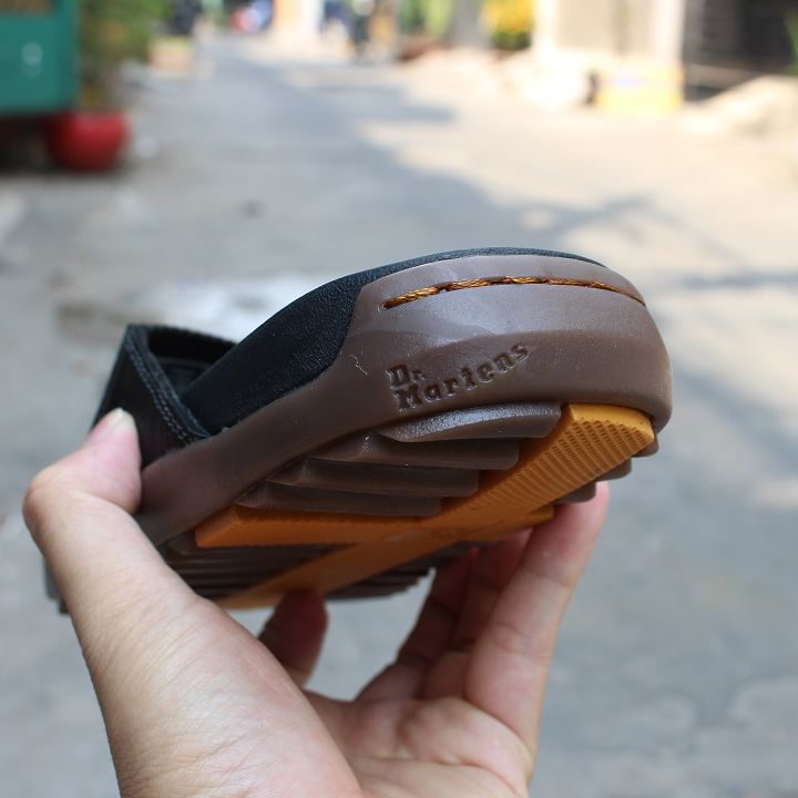 Dép da nam da bò dr martens (DR.K02)