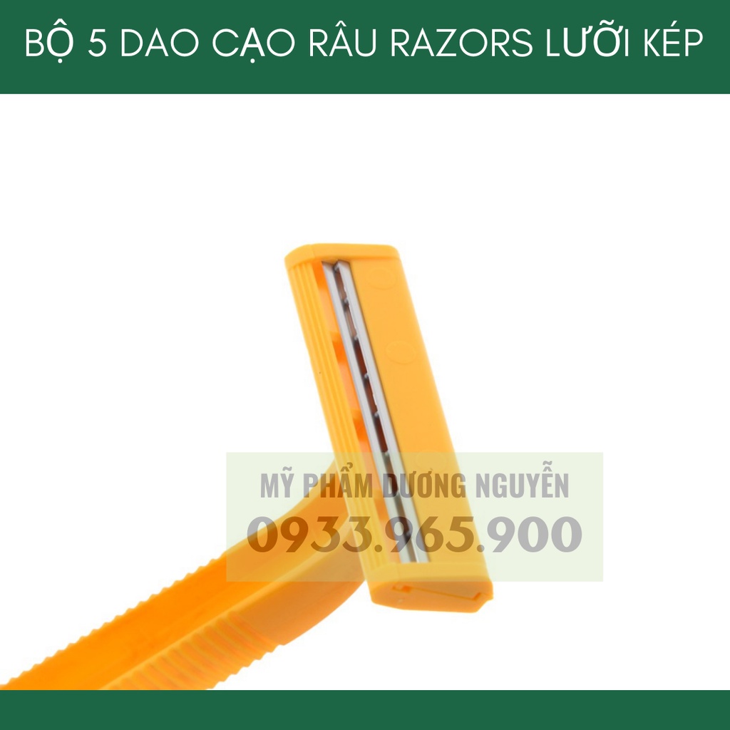 Bộ 5 Dao Cạo Râu Razors Lưỡi Kép