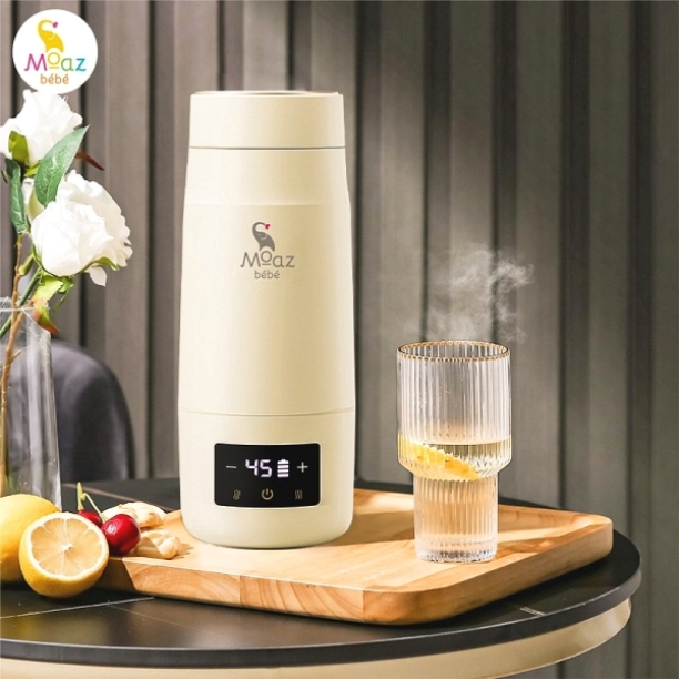 (Đơn 29K Freeship 15K) Bình đun nước pha sữa di động MB058 Moaz BéBé MB - 058 NAM1