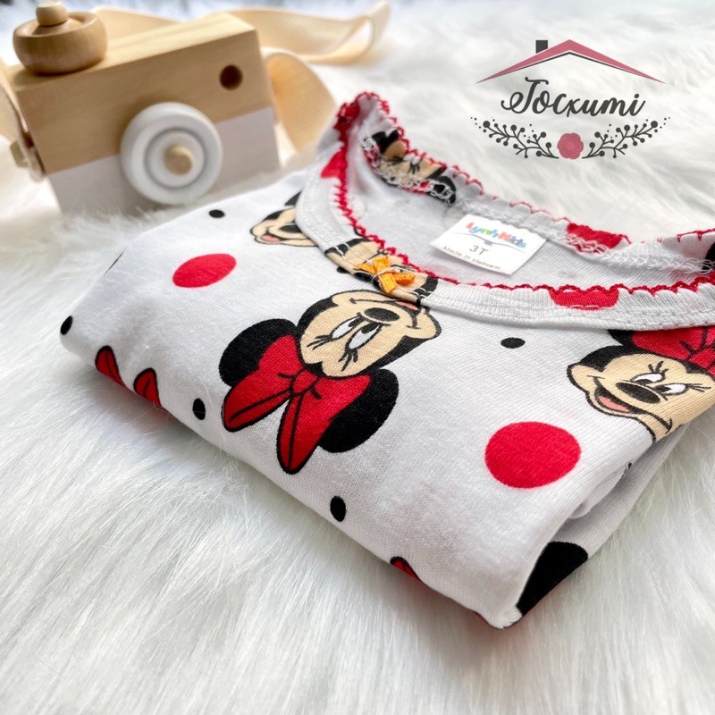 [HOT] SET BỘ THUN BOZIP BÉ GÁI MICKEY ĐỎ - Tocxumi House