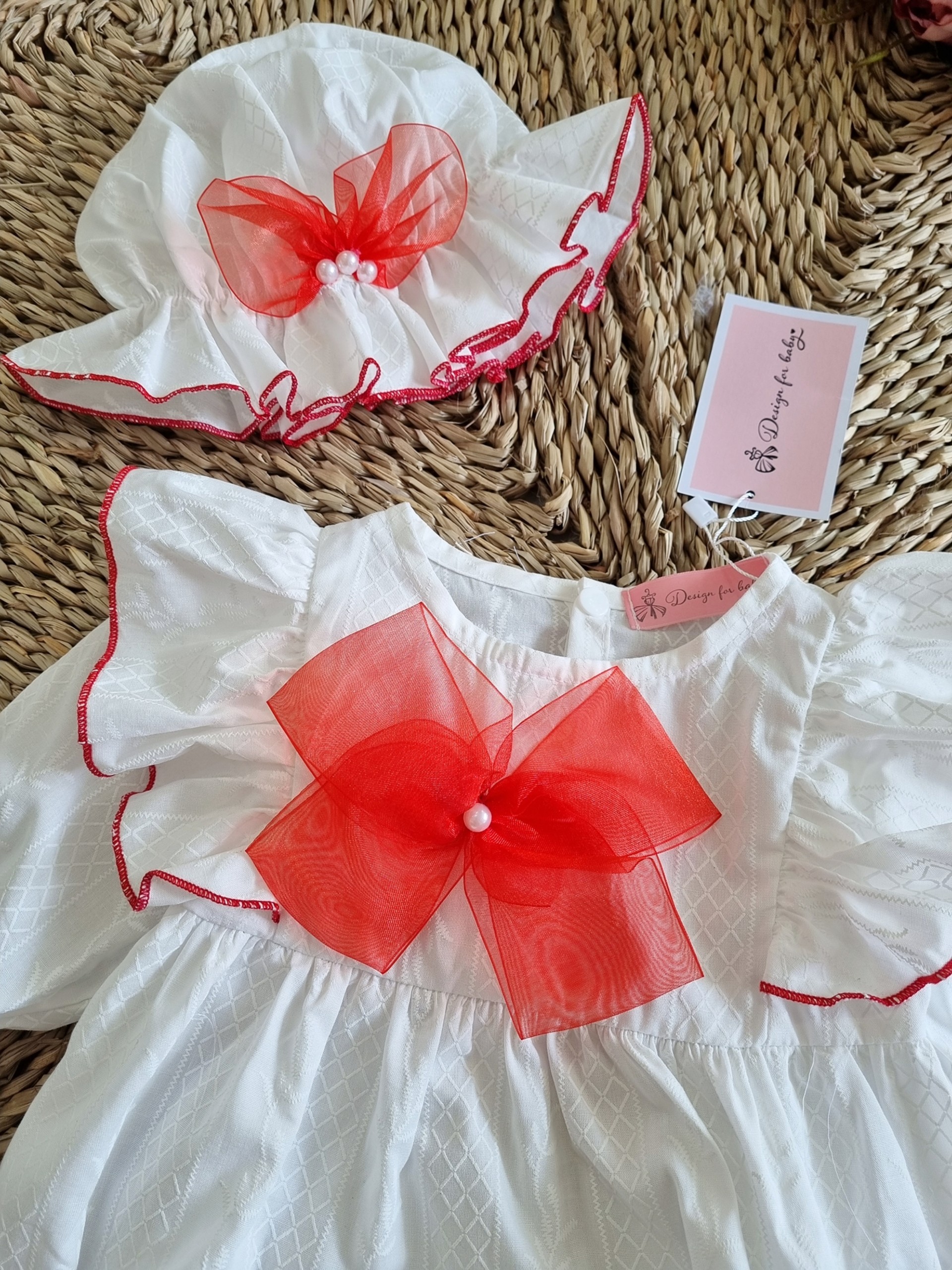 [HCM]BODY HANDMADE NƠ VON LỤA  HỌA TIẾT MÀU ĐỎ CỰC SANG